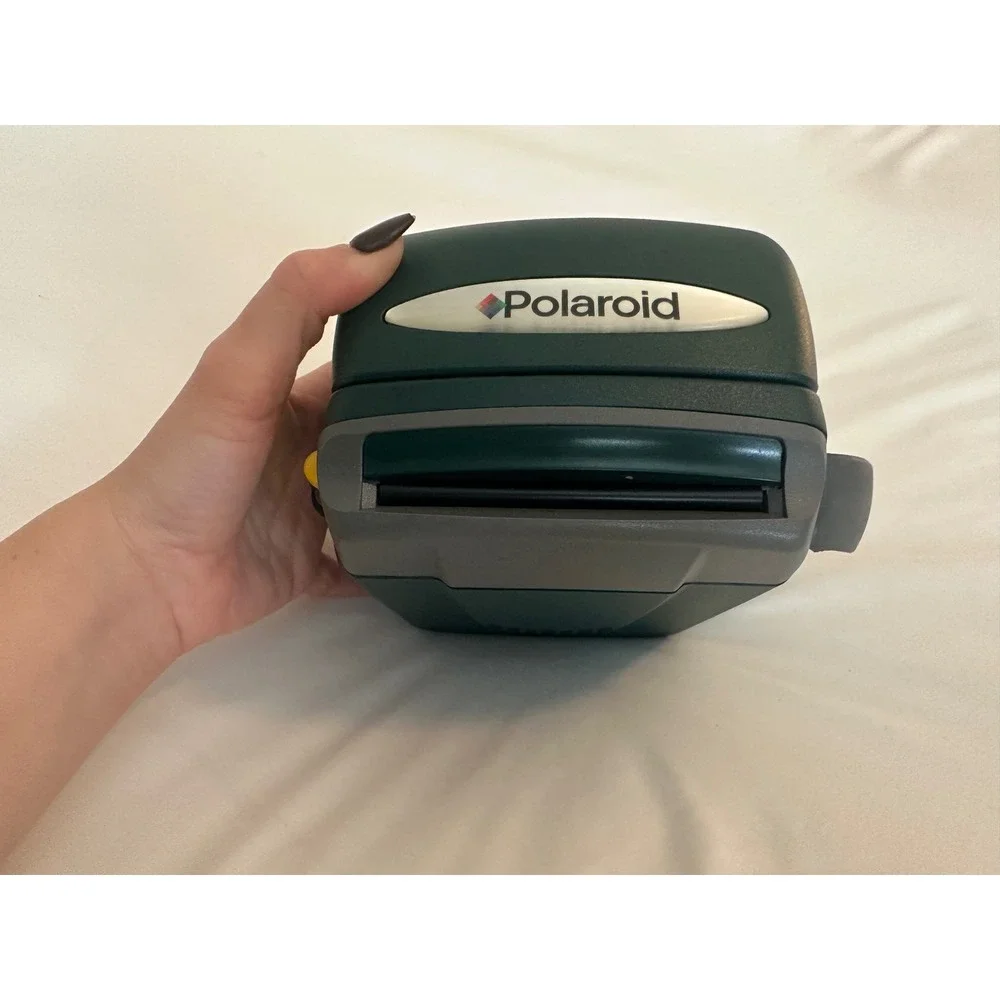 Polaroid OneStep Express Instant Film Camera Hunter Green‎ with Bag and Manual
